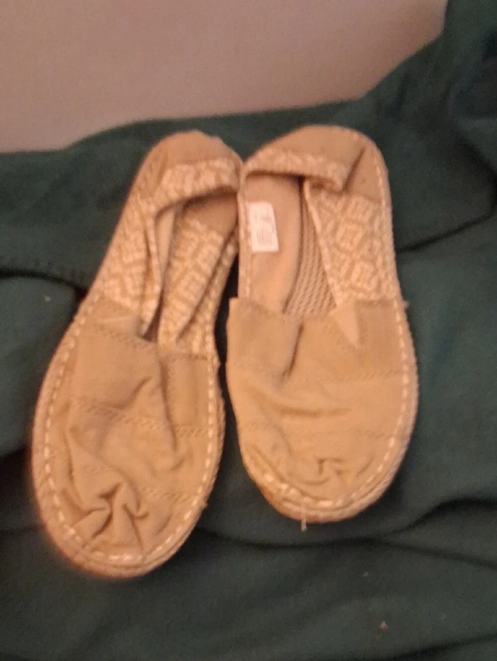 Faded Glory Kids Tan Slip-On Moccasins